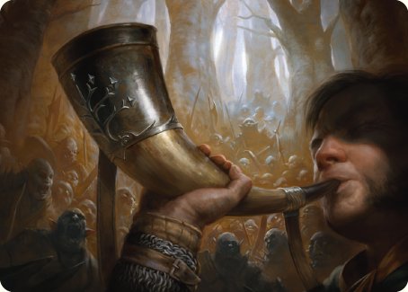 Horn of Gondor Art Card [The Lord of the Rings: Tales of Middle-earth Art Series] | Galaxy Games LLC