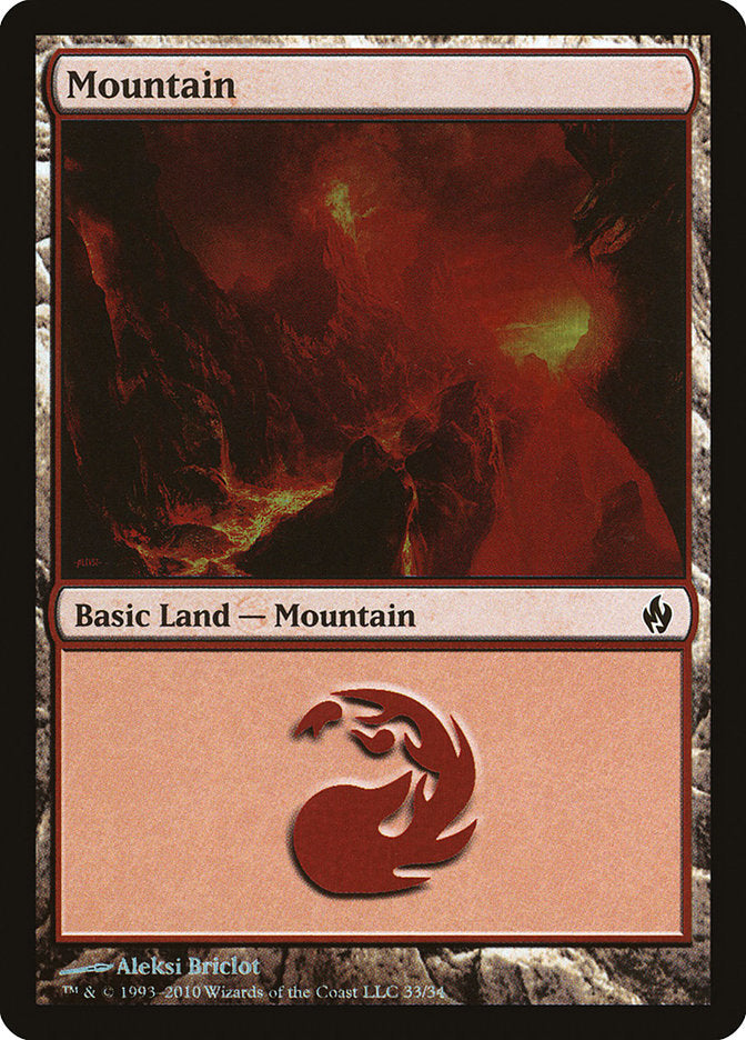 Mountain (33) [Premium Deck Series: Fire and Lightning] | Galaxy Games LLC