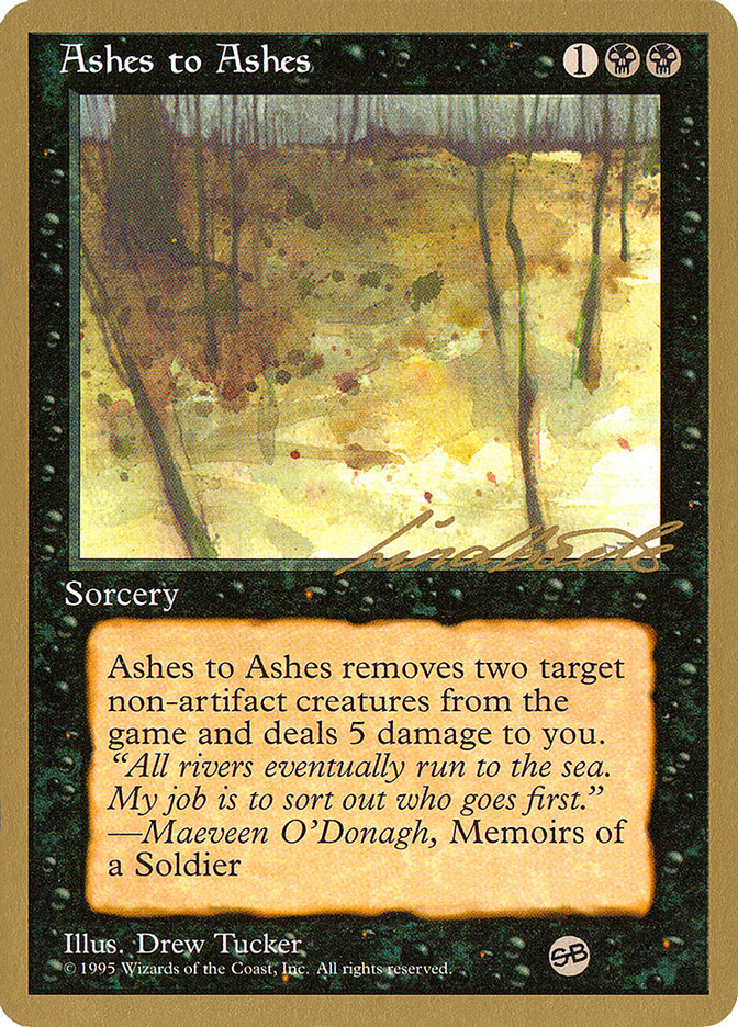 Ashes to Ashes (Leon Lindback) (SB) [Pro Tour Collector Set] | Galaxy Games LLC