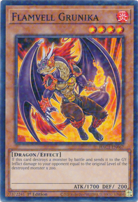 Flamvell Grunika (Duel Terminal) [HAC1-EN067] Common | Galaxy Games LLC