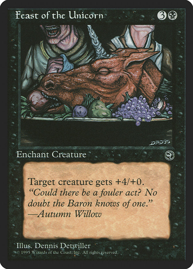 Feast of the Unicorn (Autumn Willow Flavor Text) [Homelands] | Galaxy Games LLC