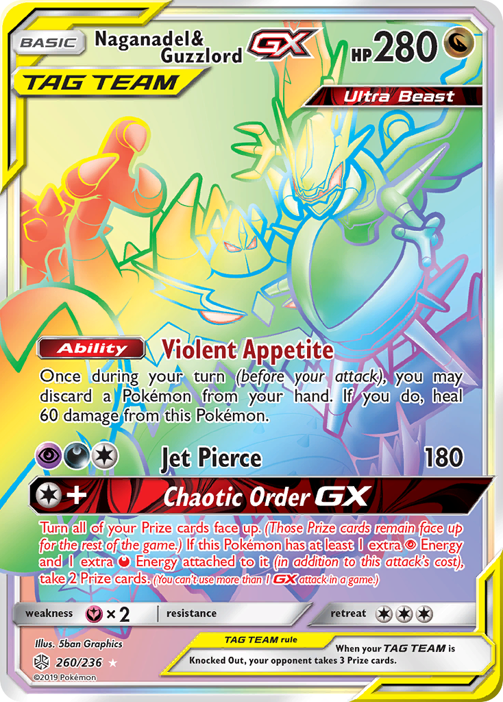 Naganadel & Guzzlord GX (260/236) [Sun & Moon: Cosmic Eclipse] | Galaxy Games LLC