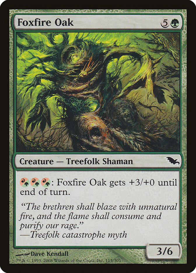 Foxfire Oak [Shadowmoor] | Galaxy Games LLC