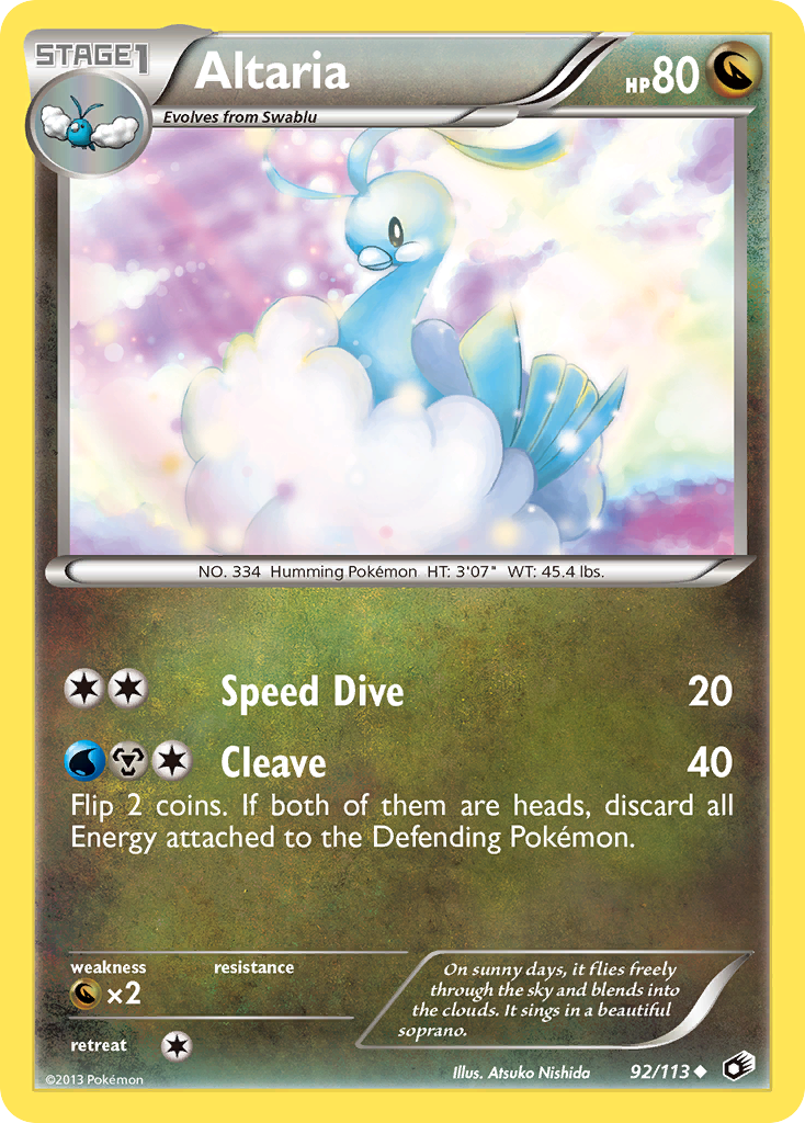 Altaria (92/113) [Black & White: Legendary Treasures] | Galaxy Games LLC