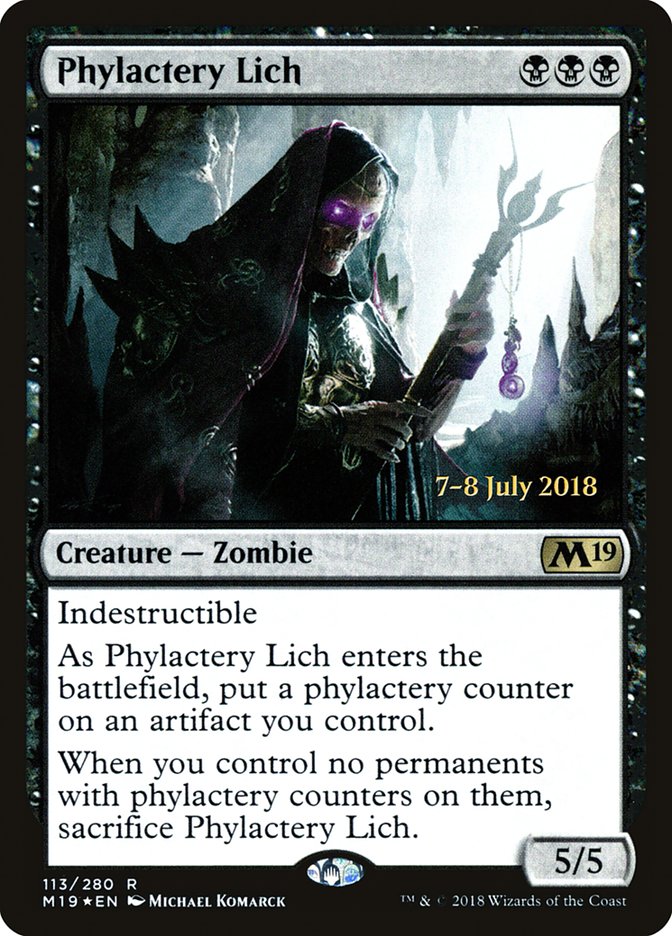 Phylactery Lich [Core Set 2019 Prerelease Promos] | Galaxy Games LLC