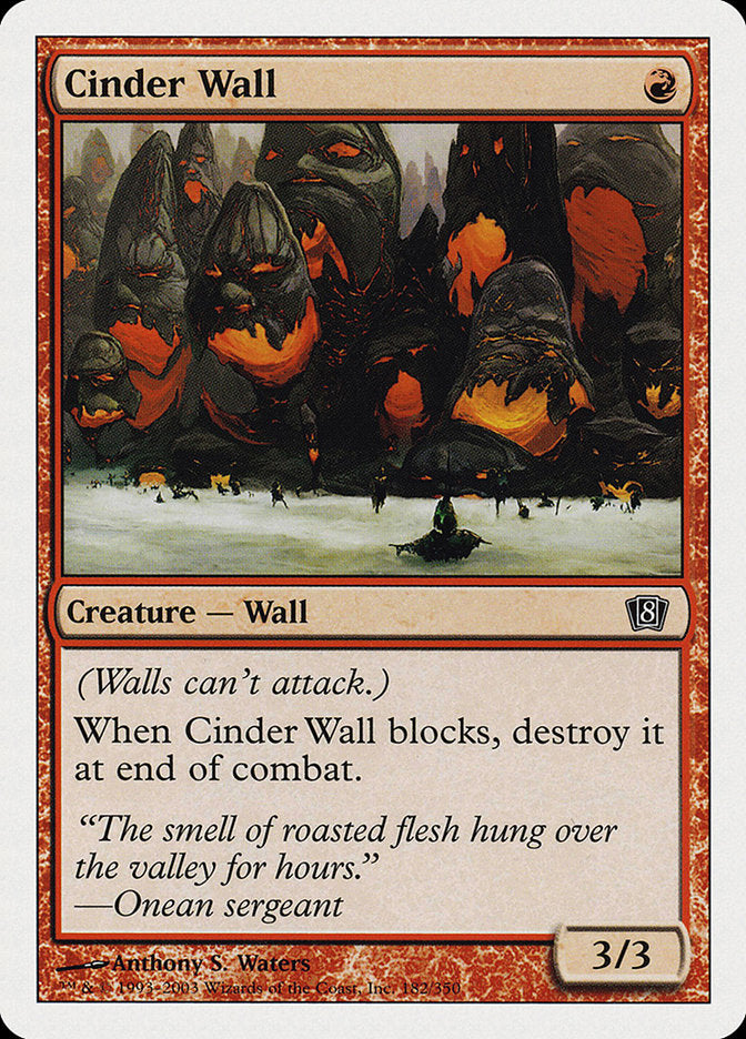 Cinder Wall [Eighth Edition] | Galaxy Games LLC