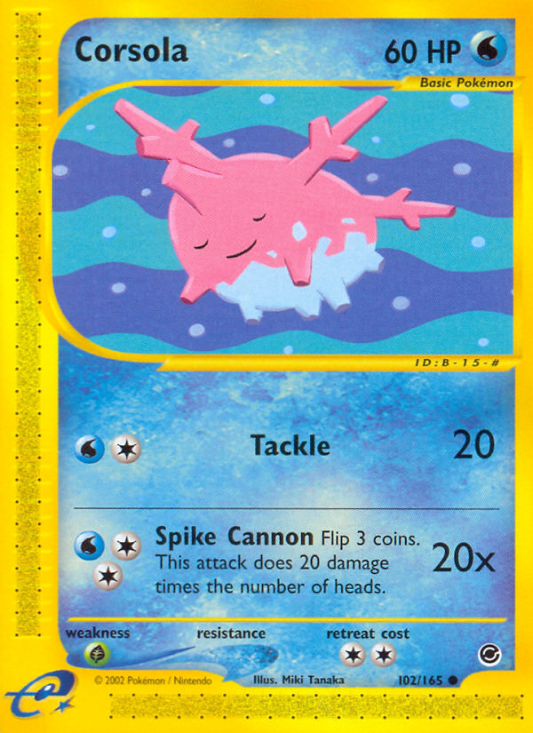 Corsola (102/165) [Expedition: Base Set] | Galaxy Games LLC