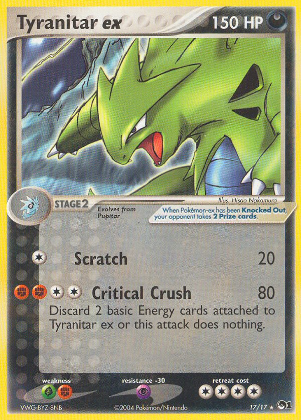 Tyranitar ex (17/17) [POP Series 1] | Galaxy Games LLC