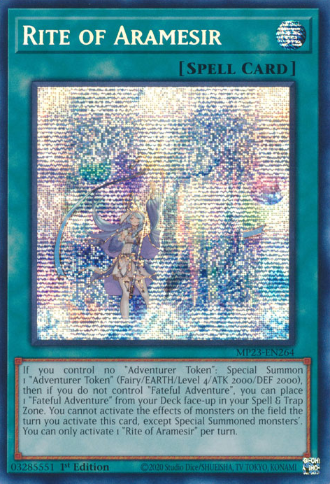 Rite of Aramesir [MP23-EN264] Prismatic Secret Rare | Galaxy Games LLC