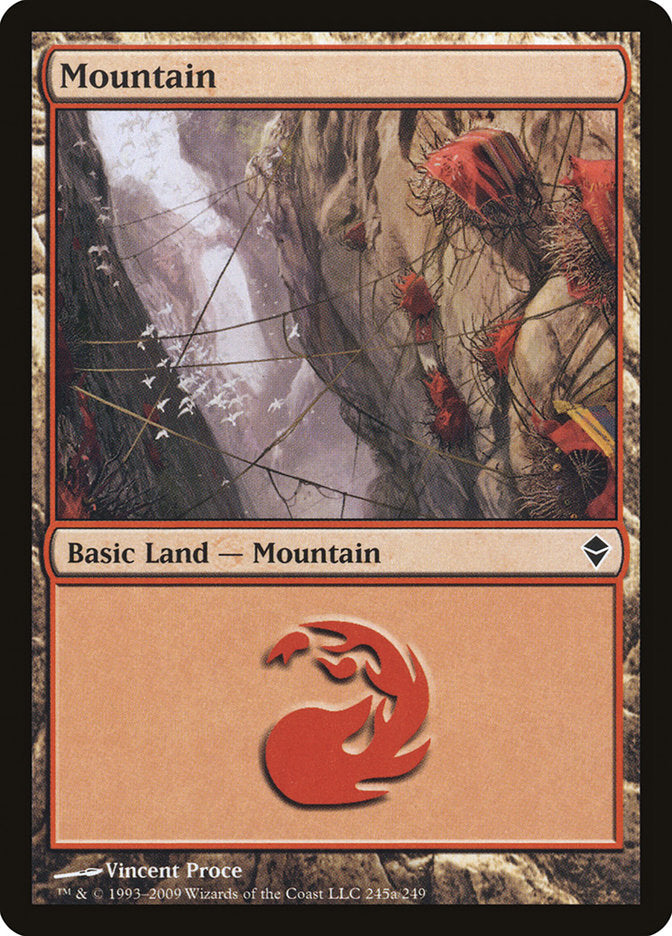 Mountain (245a) [Zendikar] | Galaxy Games LLC