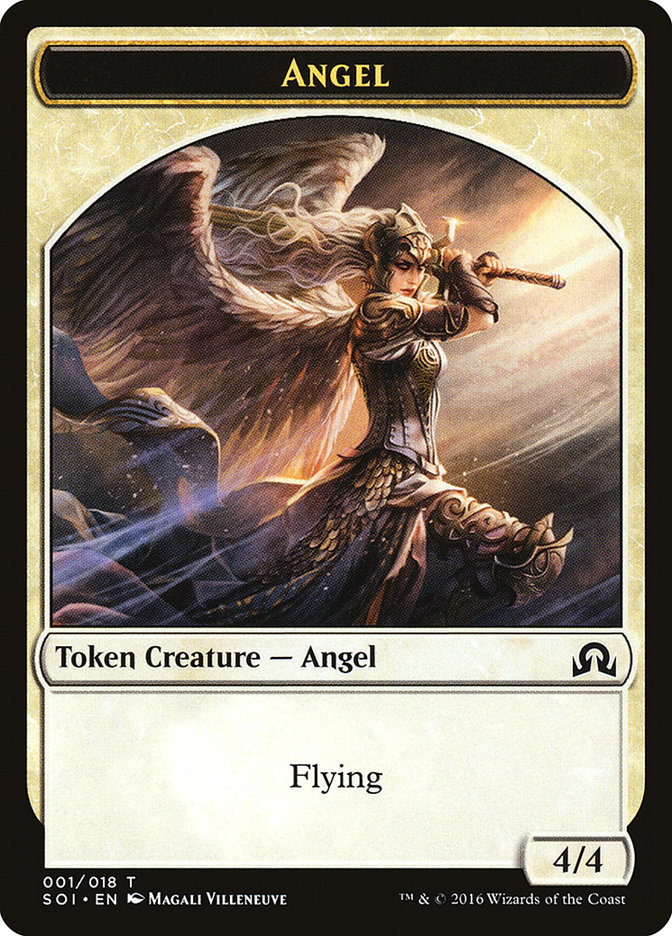 Angel Token [Shadows over Innistrad Tokens] | Galaxy Games LLC