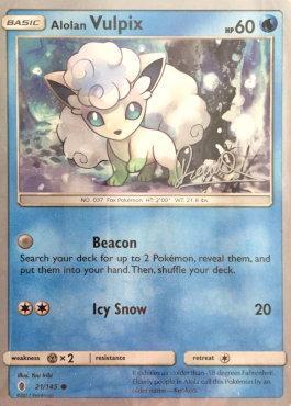 Alolan Vulpix (21/145) (Infinite Force - Diego Cassiraga) [World Championships 2017] | Galaxy Games LLC