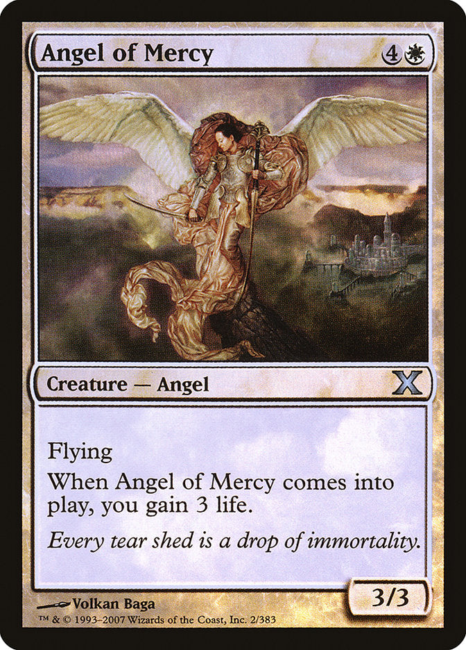 Angel of Mercy (Premium Foil) [Tenth Edition] | Galaxy Games LLC