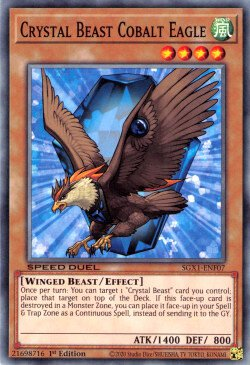 Crystal Beast Cobalt Eagle [SGX1-ENF07] Common | Galaxy Games LLC