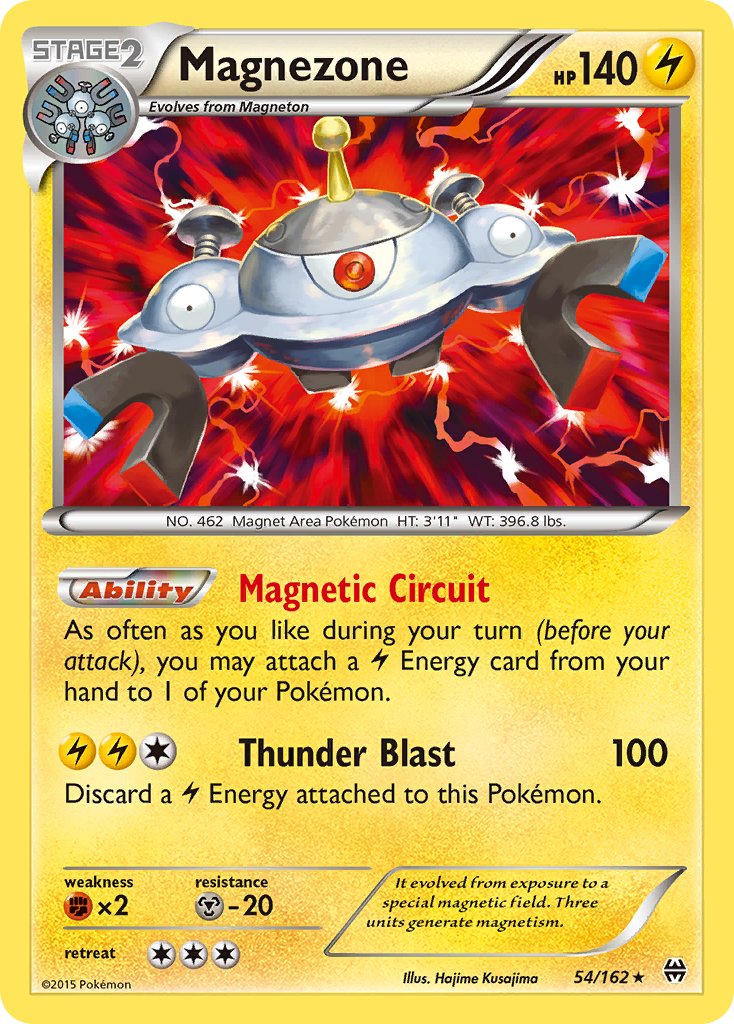 Magnezone (54/162) (Theme Deck Exclusive) [XY: BREAKthrough] | Galaxy Games LLC