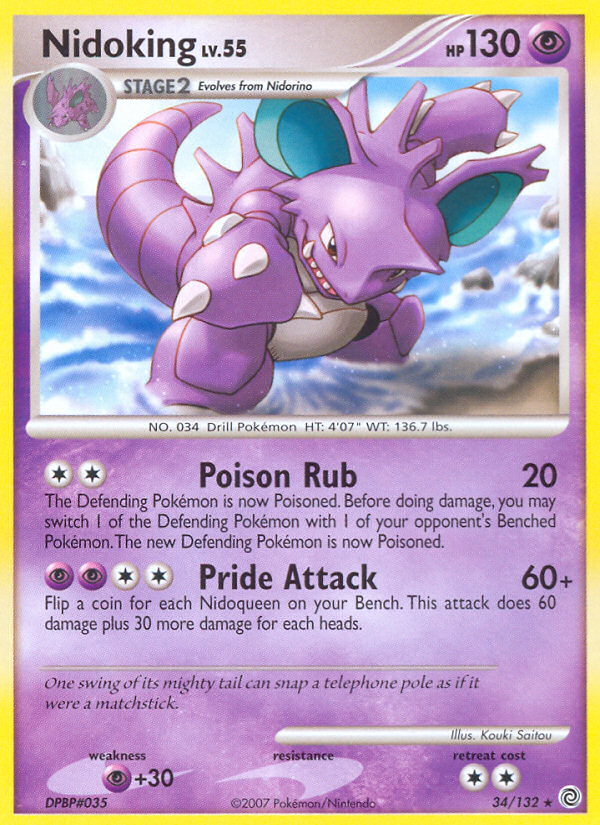 Nidoking (34/132) [Diamond & Pearl: Secret Wonders] | Galaxy Games LLC