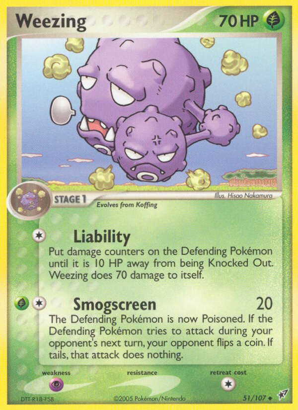 Weezing (51/107) [EX: Deoxys] | Galaxy Games LLC