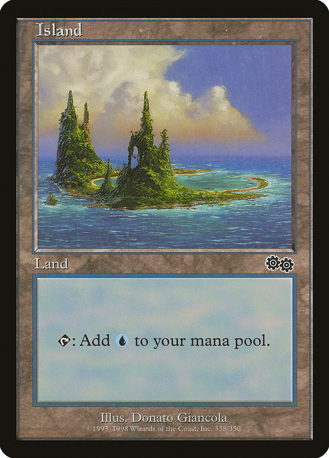 Island (338) [Urza's Saga] | Galaxy Games LLC