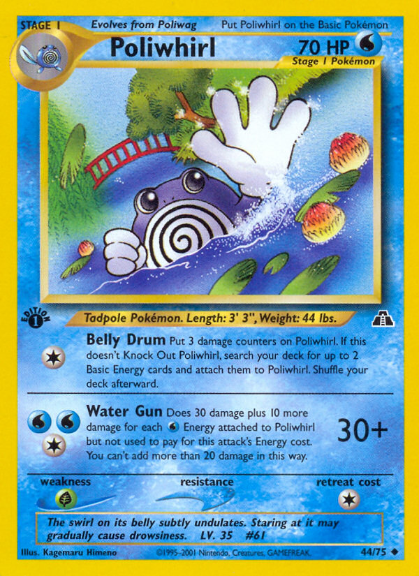 Poliwhirl (44/75) [Neo Discovery 1st Edition] | Galaxy Games LLC