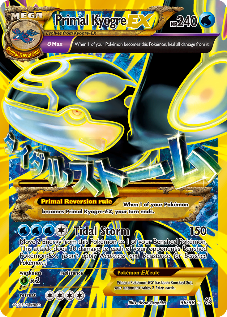 Primal Kyogre EX (96/98) [XY: Ancient Origins] | Galaxy Games LLC