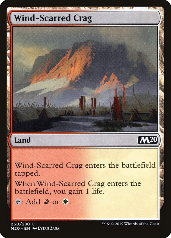 Wind-Scarred Crag [Core Set 2020] | Galaxy Games LLC