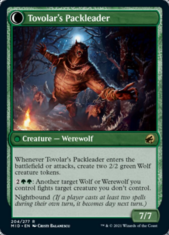 Tovolar's Huntmaster // Tovolar's Packleader [Innistrad: Midnight Hunt] | Galaxy Games LLC