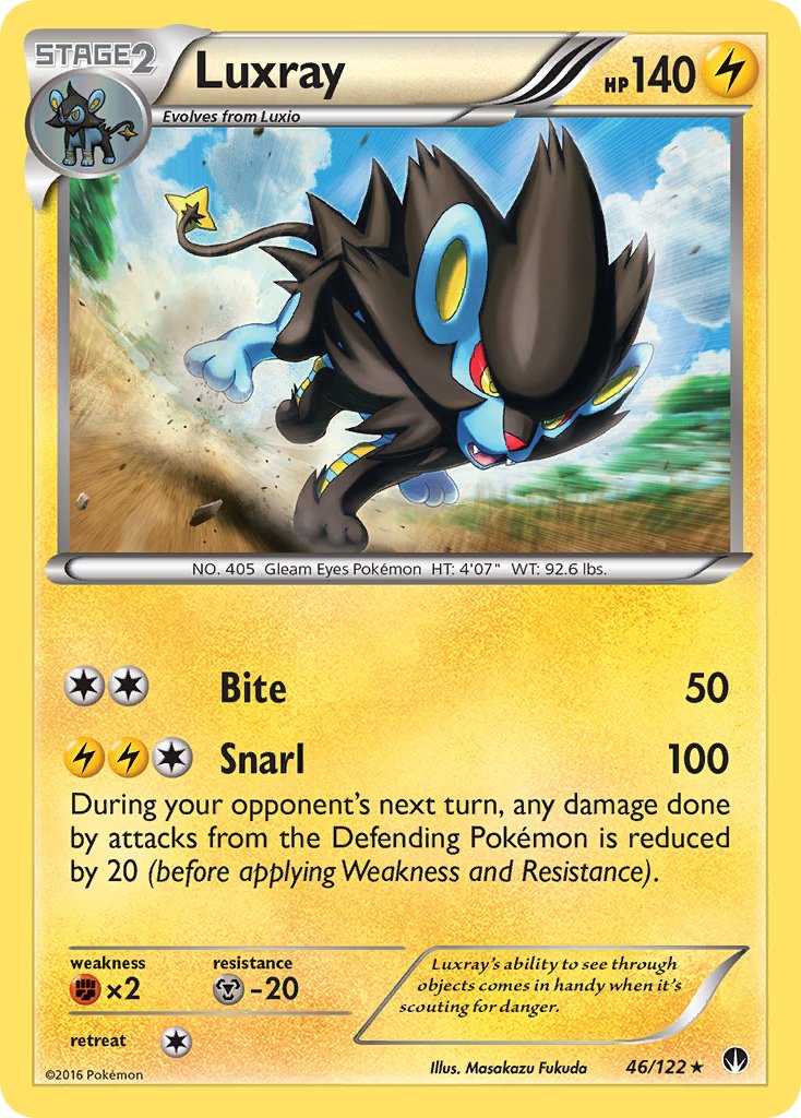 Luxray (46/122) (Cracked Ice Holo) [XY: BREAKpoint] | Galaxy Games LLC