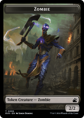 Goblin (0008) // Zombie Double-Sided Token [Ravnica Remastered Tokens] | Galaxy Games LLC