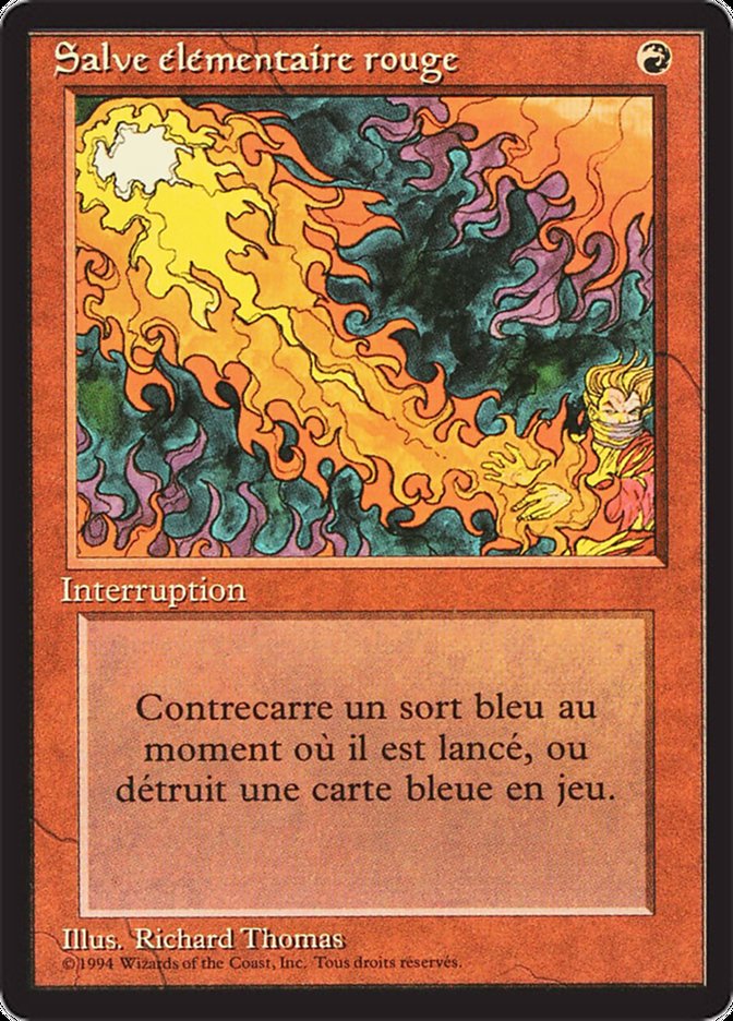 Red Elemental Blast [Foreign Black Border] | Galaxy Games LLC