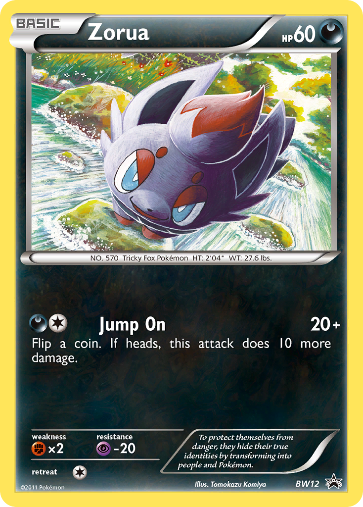 Zorua (BW12) [Black & White: Black Star Promos] | Galaxy Games LLC