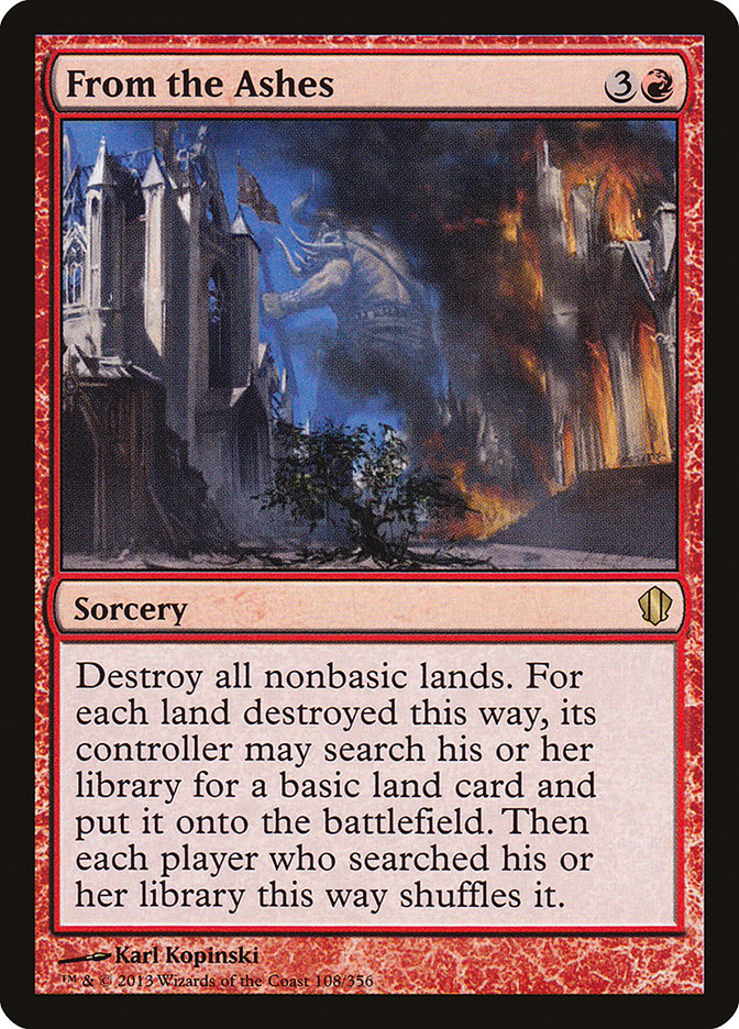 From the Ashes [Commander 2013] | Galaxy Games LLC
