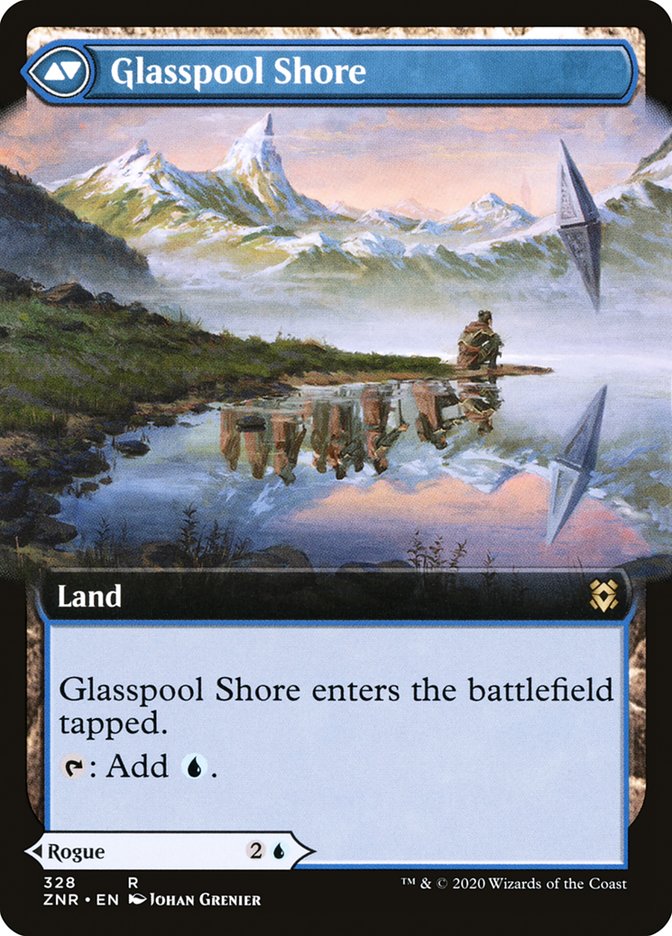 Glasspool Mimic // Glasspool Shore (Extended Art) [Zendikar Rising] | Galaxy Games LLC