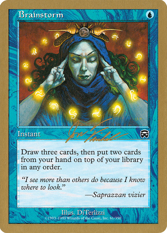 Brainstorm (Jon Finkel) [World Championship Decks 2000] | Galaxy Games LLC