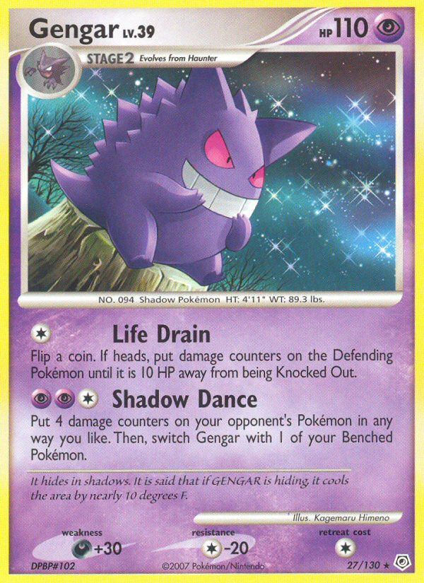 Gengar (27/130) [Diamond & Pearl: Base Set] | Galaxy Games LLC