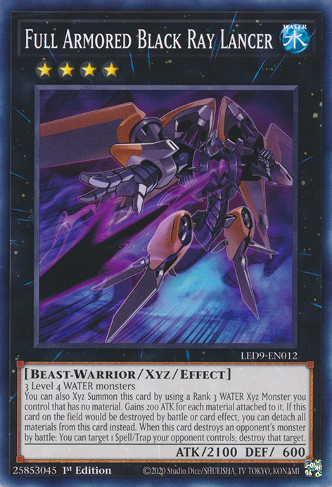 Full Armored Black Ray Lancer [LED9-EN012] Common | Galaxy Games LLC