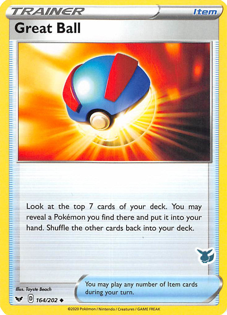 Great Ball (164/202) (Eevee Deck) [Battle Academy 2022] | Galaxy Games LLC