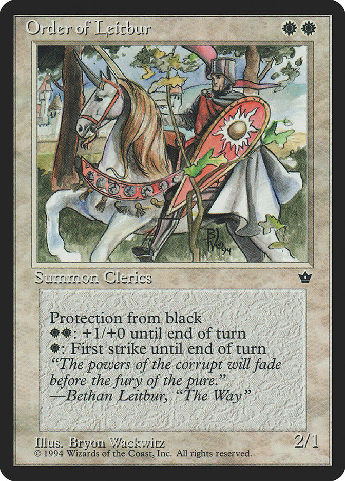 Order of Leitbur (Horse Facing Left) [Fallen Empires] | Galaxy Games LLC
