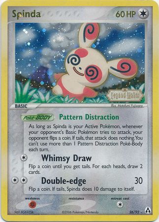 Spinda (26/92) (Stamped) [EX: Legend Maker] | Galaxy Games LLC