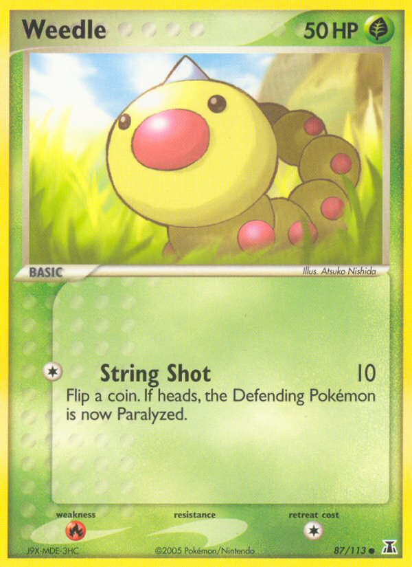 Weedle (87/113) [EX: Delta Species] | Galaxy Games LLC