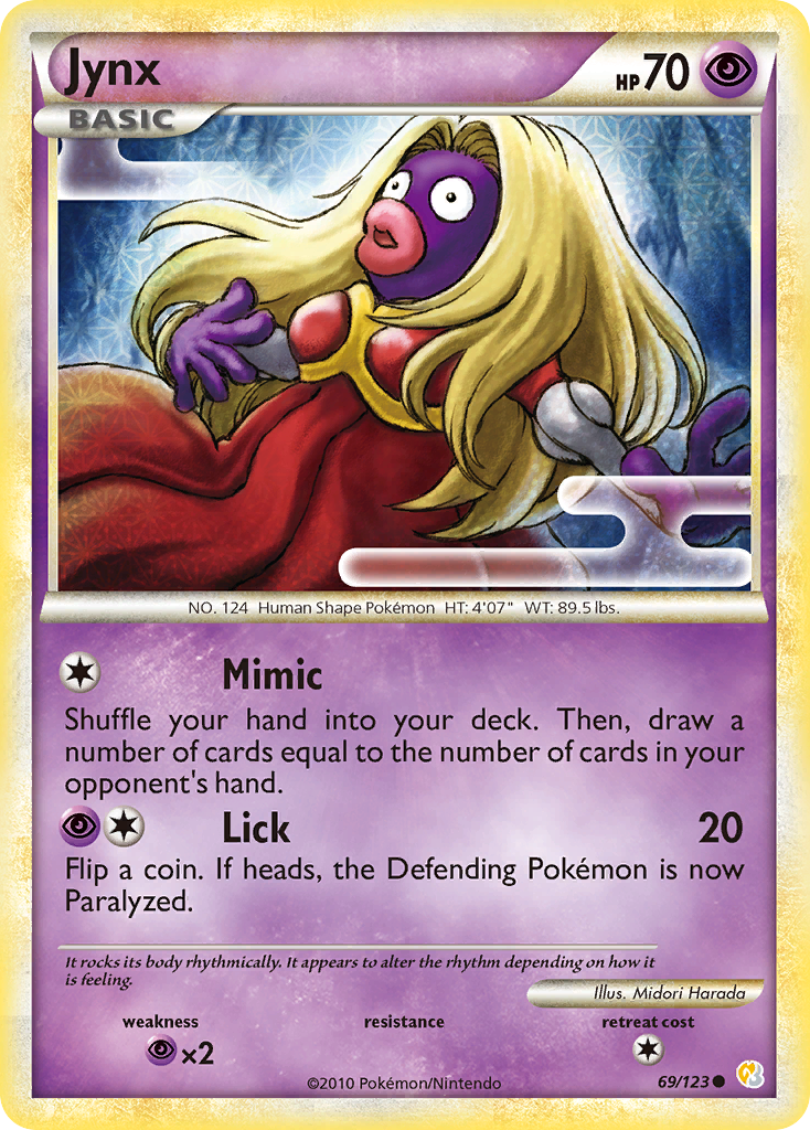 Jynx (69/123) [HeartGold & SoulSilver: Base Set] | Galaxy Games LLC