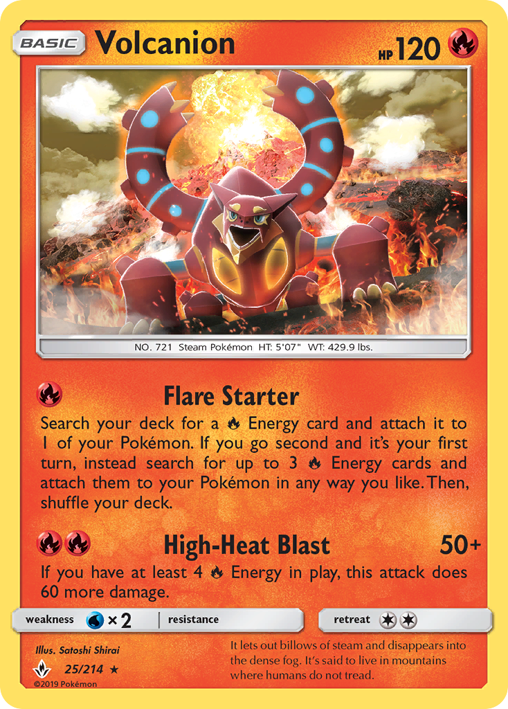 Volcanion (25/214) [Sun & Moon: Unbroken Bonds] | Galaxy Games LLC