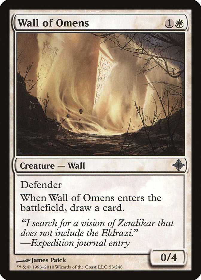 Wall of Omens [Rise of the Eldrazi] | Galaxy Games LLC