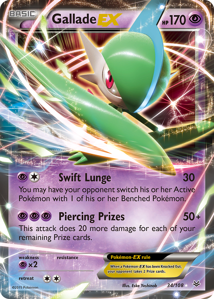 Gallade EX (34/108) [XY: Roaring Skies] | Galaxy Games LLC