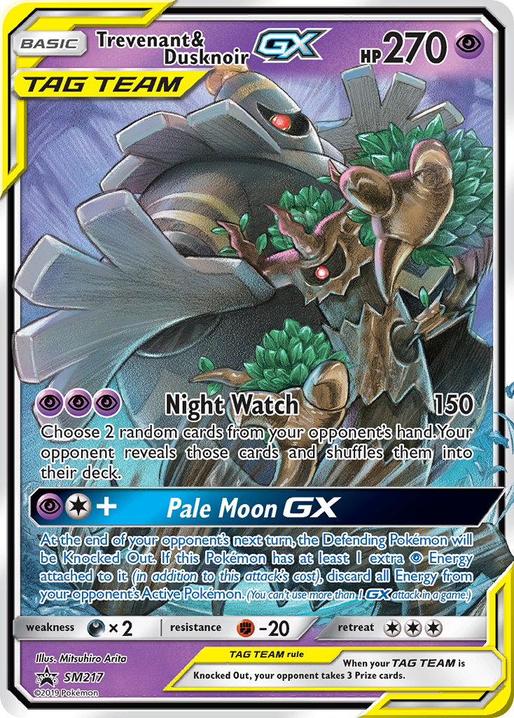 Trevenant & Dusknoir GX (SM217) [Sun & Moon: Black Star Promos] | Galaxy Games LLC