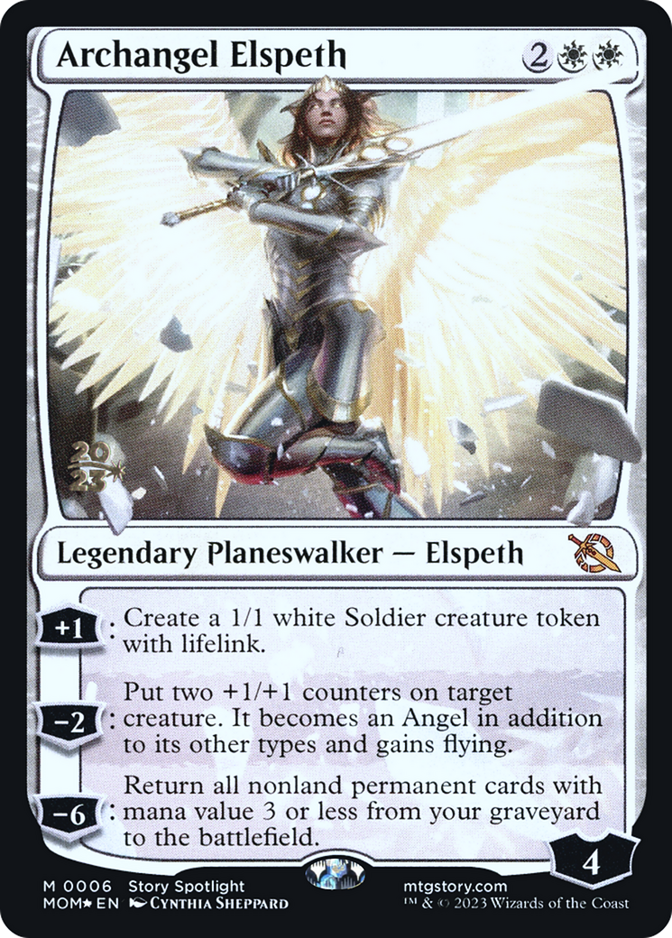 Archangel Elspeth [March of the Machine Prerelease Promos] | Galaxy Games LLC