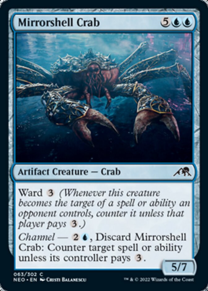 Mirrorshell Crab [Kamigawa: Neon Dynasty] | Galaxy Games LLC