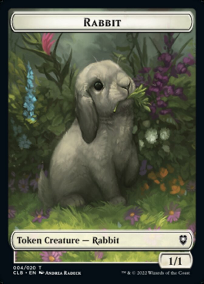 Rabbit Token [Commander Legends: Battle for Baldur's Gate Tokens] | Galaxy Games LLC