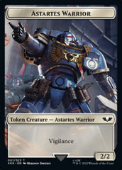 Astartes Warrior // Robot Double-sided Token (Surge Foil) [Universes Beyond: Warhammer 40,000 Tokens] | Galaxy Games LLC