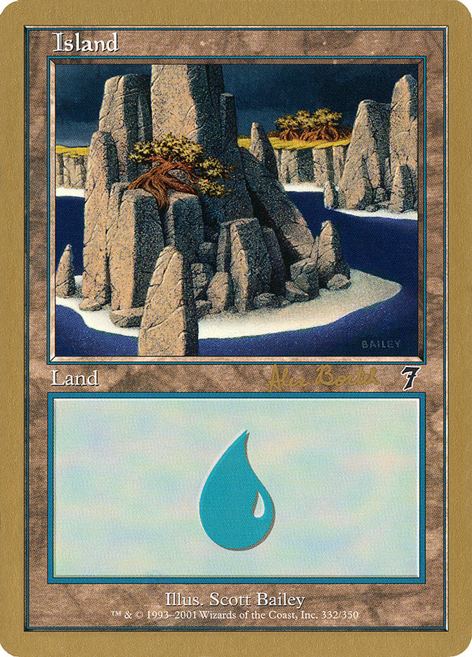 Island (ab332) (Alex Borteh) [World Championship Decks 2001] | Galaxy Games LLC