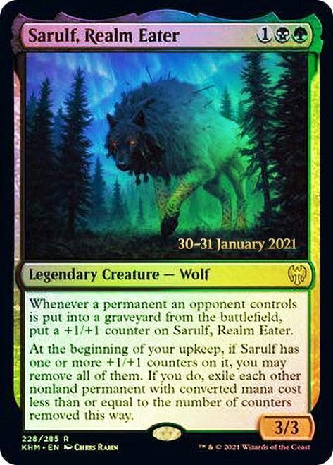 Sarulf, Realm Eater [Kaldheim Prerelease Promos] | Galaxy Games LLC